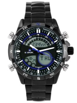 ZEGAREK MĘSKI NAVIFORCE - VICKERS (zn012f) black/blue