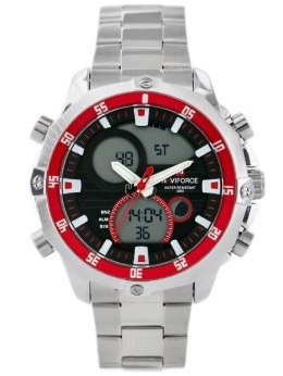 ZEGAREK MĘSKI NAVIFORCE CIRRUS (zn010b)- silver/red