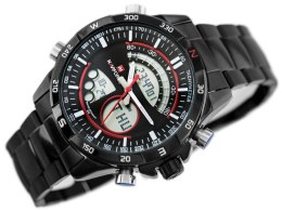 ZEGAREK MĘSKI NAVIFORCE - VICKERS (zn012e) black/red