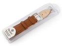 Pasek skórzany do zegarka W30 - w pudełku - camel - 22mm