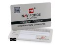 ZEGAREK MĘSKI NAVIFORCE - NF9093 (zn041b) - silver/red + BOX