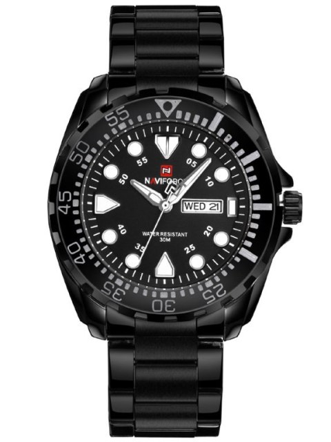 ZEGAREK MĘSKI NAVIFORCE - NF9105 (zn058a) - black/white