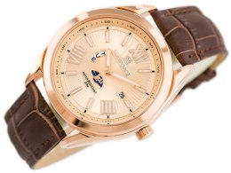 ZEGAREK MĘSKI NAVIFORCE - NF9108 (zn049f) - brown/rosegold