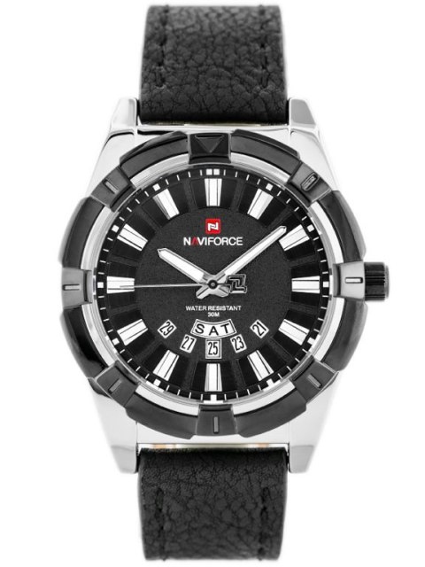 ZEGAREK MĘSKI NAVIFORCE - NF9118 (zn054a) - black/silver