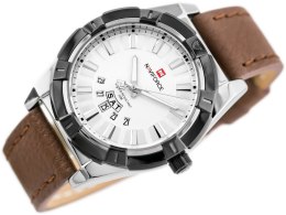 ZEGAREK MĘSKI NAVIFORCE - NF9118 (zn054c) - brown/silver