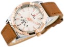 ZEGAREK MĘSKI NAVIFORCE - NF9118 (zn054d) - camel/silver/rosegold