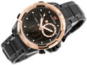 ZEGAREK MĘSKI NAVIFORCE - NF9120 (zn062d) - black/rosegold