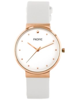 ZEGAREK DAMSKI PACIFIC 6009 (zy595b) - white/rosegold