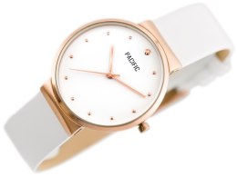 ZEGAREK DAMSKI PACIFIC 6009 (zy595b) - white/rosegold