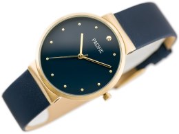 ZEGAREK DAMSKI PACIFIC 6009 (zy595e) - navy/gold