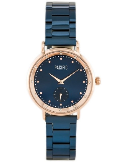 ZEGAREK DAMSKI PACIFIC 6010 (zy597d) - navy/rosegold