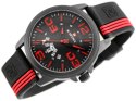 ZEGAREK MĘSKI NAVIFORCE - NF9123 (zn067e) - black/red