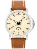 ZEGAREK MĘSKI NAVIFORCE - NF9125 (zn068c) - brown/silver