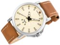 ZEGAREK MĘSKI NAVIFORCE - NF9125 (zn068c) - brown/silver