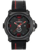 ZEGAREK MĘSKI NAVIFORCE - NF9099 (zn079b) - black/red + box