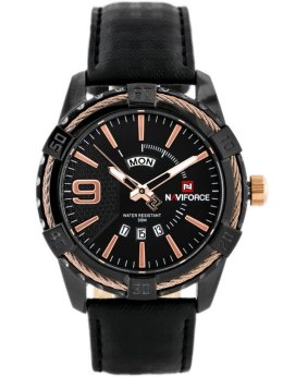 ZEGAREK MĘSKI NAVIFORCE - NF9117L (zn069c) - black/rose + box