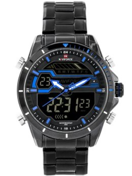 ZEGAREK MĘSKI NAVIFORCE - NF9133 (zn074d) - black/blue + box