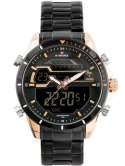 ZEGAREK MĘSKI NAVIFORCE - NF9133 (zn074e) - black/rose + box