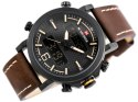 ZEGAREK MĘSKI NAVIFORCE - NF9135 (zn076e) - brown/beige + box