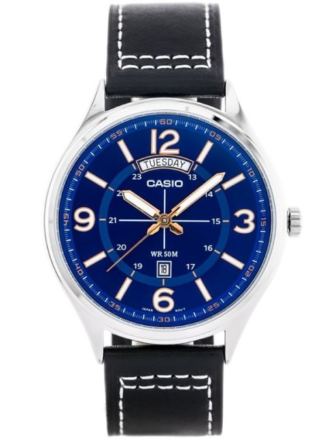 ZEGAREK MĘSKI CASIO MTP-E129L 2B1 (zd074c)