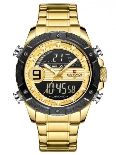 ZEGAREK MĘSKI NAVIFORCE - NF9146S (zn089d) - gold + BOX