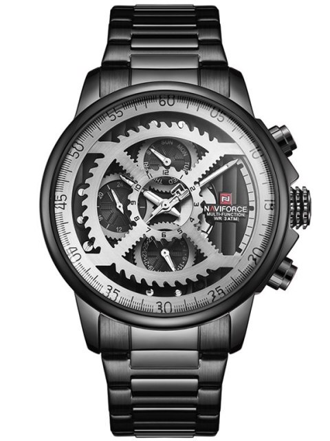 ZEGAREK MĘSKI NAVIFORCE - NF9150 (zn091b) black / grey + BOX