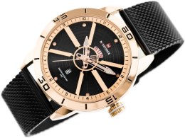 ZEGAREK MĘSKI NAVIFORCE - NF9155 (zn092b) black/rosegold + BOX