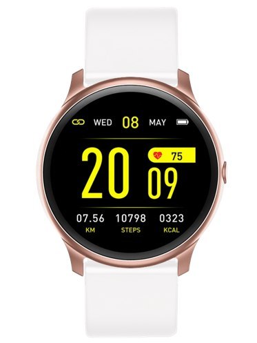 SMARTWATCH DAMSKI Rubicon RNCE40 - white/rosegold (sr002e)