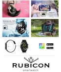 SMARTWATCH MĘSKI Rubicon RNCE43 - STEROWANIE MUZYKĄ (sr009a)