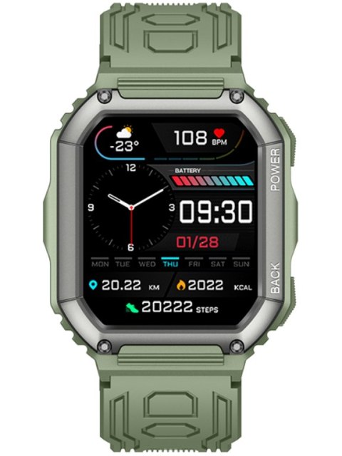 SMARTWATCH MĘSKI Rubicon RNCE93 - WYKONYWANIE POŁĄCZEŃ, PULSOMETR (sr037b)