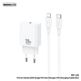 ŁAD SIEC REMAX PRIME II SERIES 20W RP-U5 + KABEL USB-C/LIGHTNING 1M