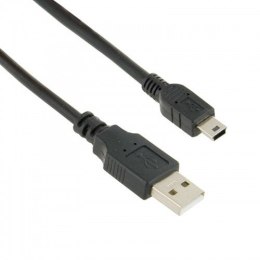 4World Kabel i transfer danych mini USB 1.8m Czarny