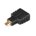 4World Adapter HDMI F (żeński)- micro HDMI M (męski), czarny
