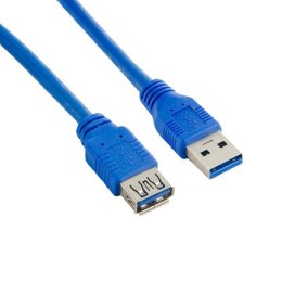4World Kabel USB 3.0 AM-AF 1.8m|niebieski
