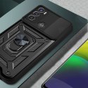 Etui z osłoną aparatu Alogy Camshield Stand Ring do Motorola Moto G50 czarne