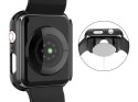 Obudowa Alogy 2w1 nakładka ze szkłem do Apple Watch 4/5/6/SE 44mm Czarna