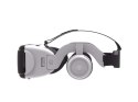Okulary wirtualne VR gogle 3D ze słuchawkami do telefonu do gier/ filmów Białe