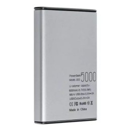 Powerbank PURIDEA 5000mAh S12 szary/grey
