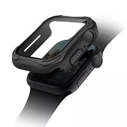 Etui ochronne UNIQ Torres do Apple Watch Series 4/5/6/SE 44mm czarny/midnight black