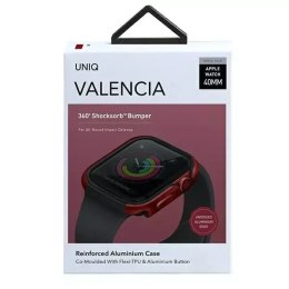 Etui ochronne UNIQ Valencia do Apple Watch Series 4/5/6/SE 40mm czerwony/crimson red