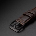 Pasek Dux Ducis Leather Strap Samsung Galaxy Watch/Huawei Watch/Honor Watch (20mm) ciemnobrązowy (Business Version)