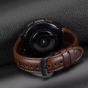 Pasek Dux Ducis Leather Strap Samsung Galaxy Watch/Huawei Watch/Honor Watch (20mm) ciemnobrązowy (Business Version)