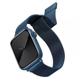 Pasek UNIQ Dante Apple Watch Series 4/5/6/7/8/SE/SE2 38/40/41mm Stainless Steel niebieski/cobalt blue