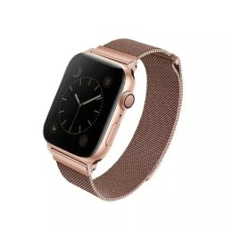 Pasek UNIQ Dante Apple Watch Series 4/5/6/7/8/SE/SE2 38/40/41mm Stainless Steel różwo-złoty/rose gold