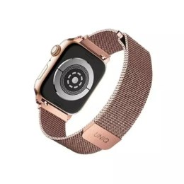 Pasek UNIQ Dante Apple Watch Series 4/5/6/7/8/SE/SE2 38/40/41mm Stainless Steel różwo-złoty/rose gold