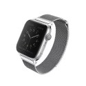 Pasek UNIQ Dante Apple Watch Series 4/5/6/7/8/SE/SE2 38/40/41mm Stainless Steel srebrny/sterling silver