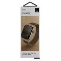 Pasek UNIQ Dante Apple Watch Series 4/5/6/7/8/SE/SE2 42/44/45mm Stainless Steel złoty/carmel gold