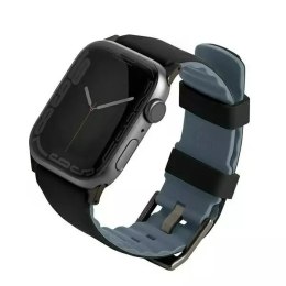 Pasek UNIQ Linus Apple Watch Series 4/5/6/7/8/SE/SE2/Ultra 42/44/45mm Airosoft Silicone czarny/midnight black