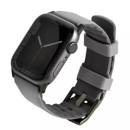 Pasek UNIQ Linus Apple Watch Series 4/5/6/7/8/SE/SE2/Ultra 42/44/45mm Airosoft Silicone szary/chalk grey