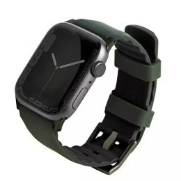 Pasek UNIQ Linus do Apple Watch Series 4/5/6/7/8/SE/SE2/Ultra 42/44/45mm Airosoft Silicone zielony/moss green